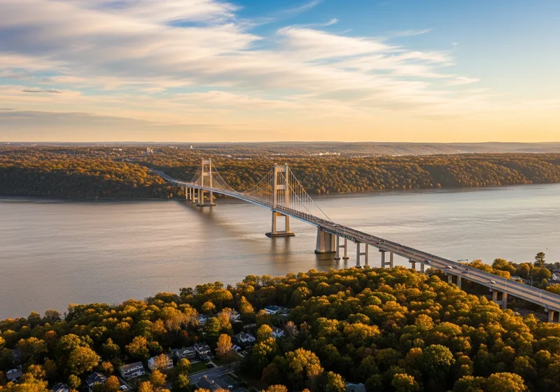 Governor Mario M. Cuomo Bridge over the Hudson River connecting VJNetworks' Rockland and Westchester County service areas