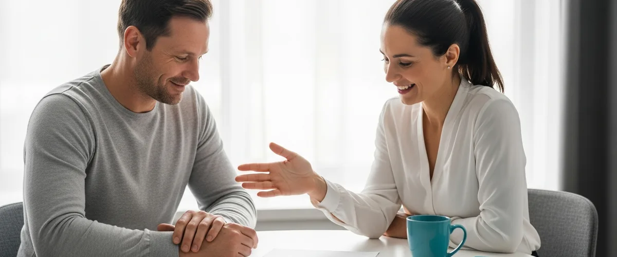 Small business owner and IT consultant discussing managed IT pricing for Rockland, Westchester, and Bergen