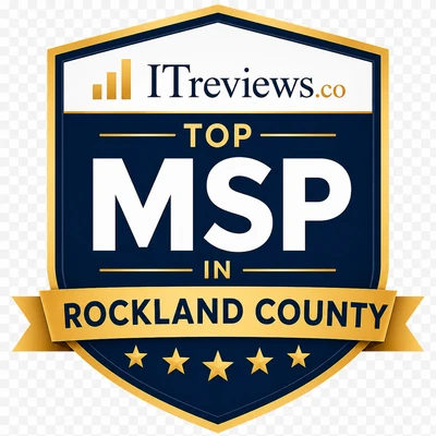 ITreviews.co Top MSP in Rockland County award badge