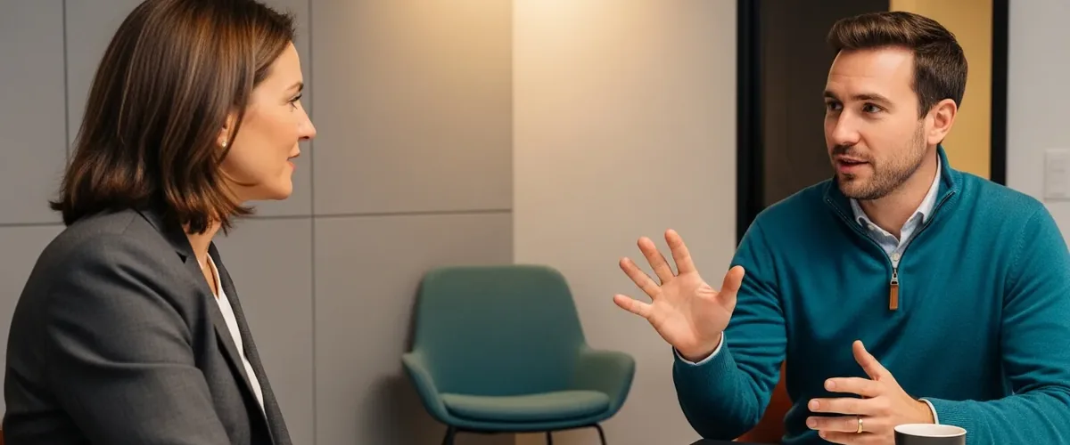 IT advisor explaining what a data breach costs to a small business owner in the Tri-State area