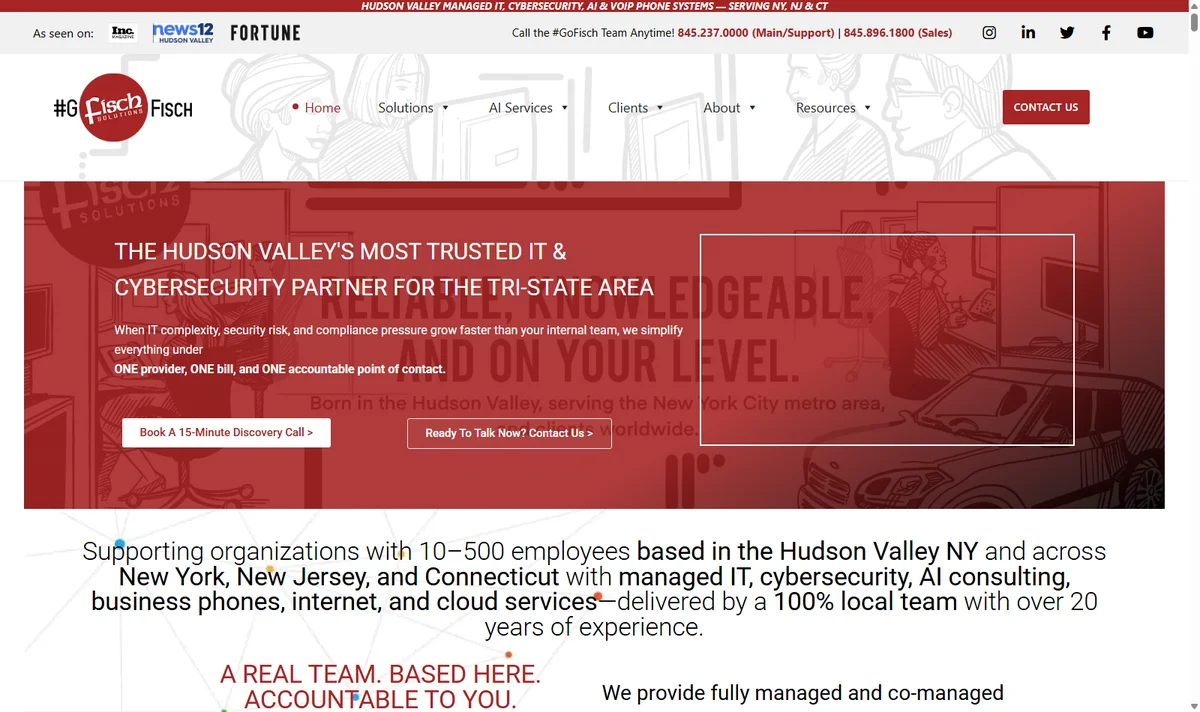 Fisch Solutions homepage screenshot