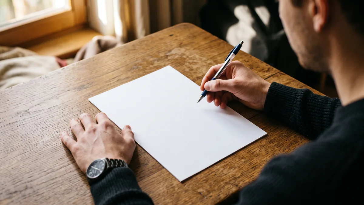 Hands annotating a printed two-column comparison sheet of Microsoft 365 and Google Workspace features