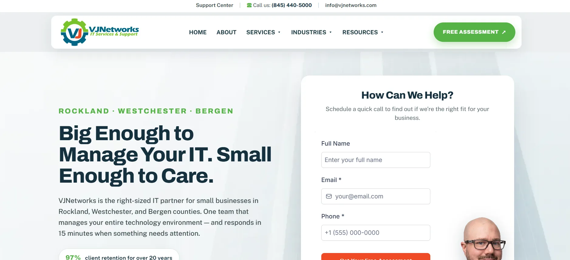 VJNetworks cybersecurity homepage Garnerville NY Rockland County