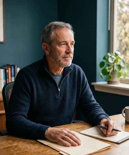 Small business owner at his desk weighing a Microsoft 365 migration quote and licensing options